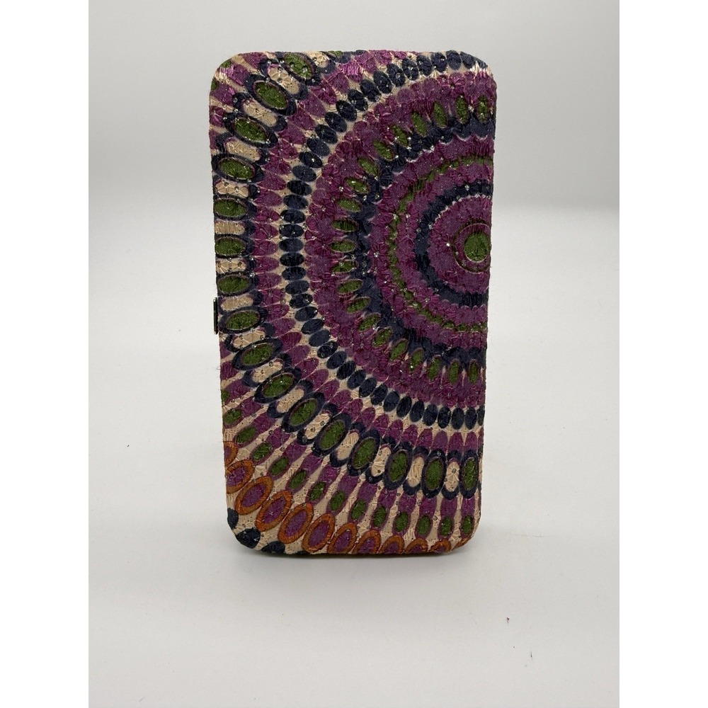 Women's Wallet Credit Card ID Holder Beautiful Boho Purple Mandala Print